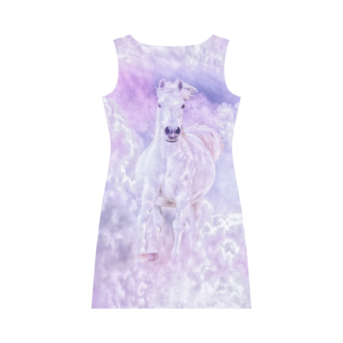 Girly Romantic Horse Of Clouds Round Collar Dress (D22)