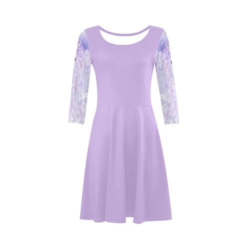 Girly Romantic Horse Of Clouds 3/4 Sleeve Sundress (D23)