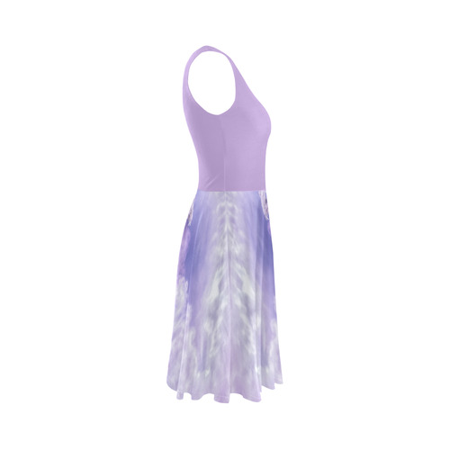 Girly Romantic Horse Of Clouds Sleeveless Ice Skater Dress (D19)