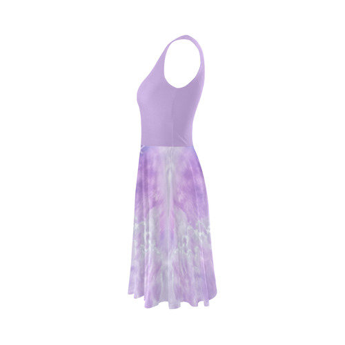 Girly Romantic Horse Of Clouds Sleeveless Ice Skater Dress (D19)