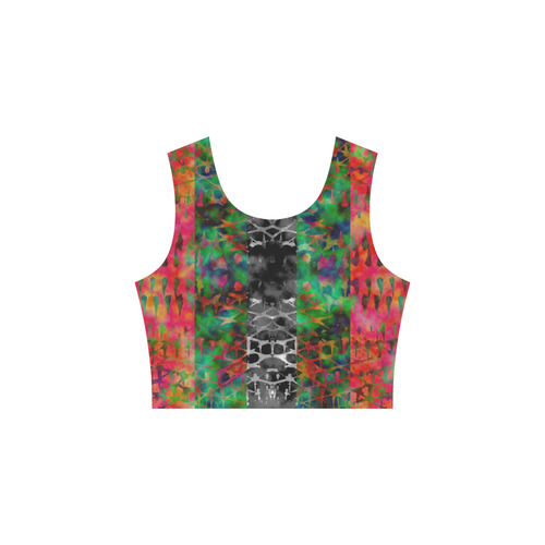 Field of Psychedelic Nightmares Sleeveless Ice Skater Dress (D19)