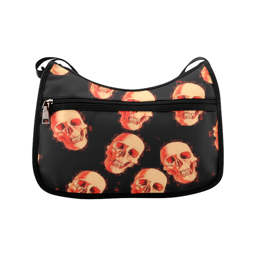 skulls orange by JamColors Crossbody Bags (Model 1616)