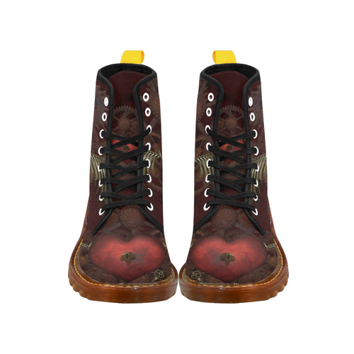 Fantastic Steampunk Heart Love Martin Boots For Women Model 1203H