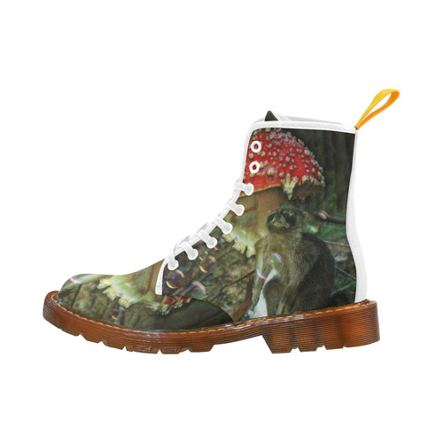 Raccoon in Wonderland Waiting For Alice Martin Boots For Women Model 1203H