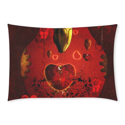 Flying herats Custom Rectangle Pillow Case 20x30 (One Side)