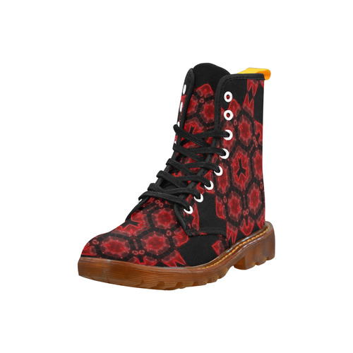 Red Alaun Mandala Martin Boots For Women Model 1203H