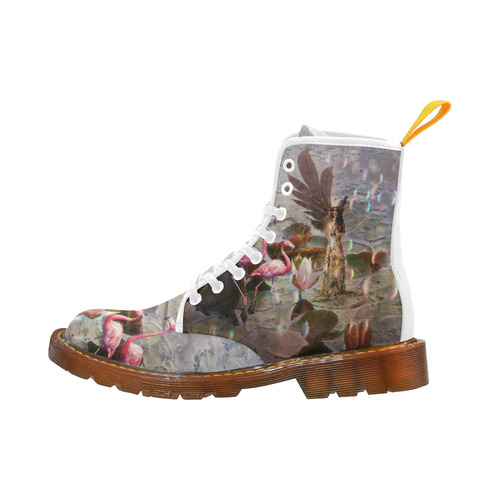 Winged Fairy with Flamingos Martin Boots For Women Model 1203H