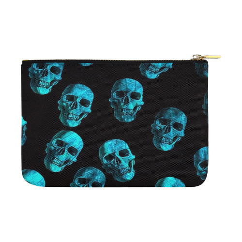 skulls blue by JamColors Carry-All Pouch 12.5''x8.5''