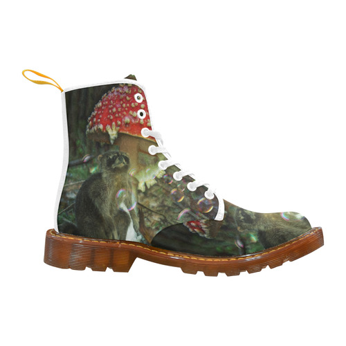Raccoon in Wonderland Waiting For Alice Martin Boots For Women Model 1203H