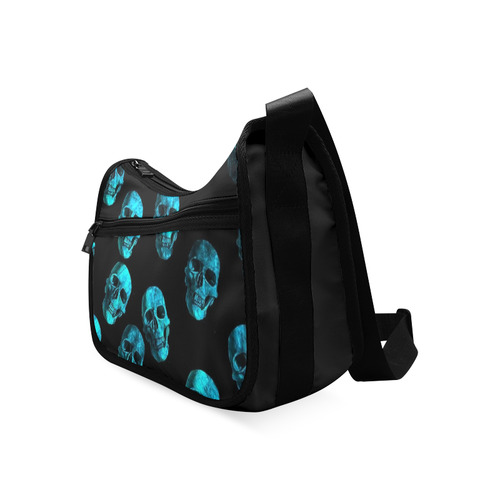 skulls blue by JamColors Crossbody Bags (Model 1616)