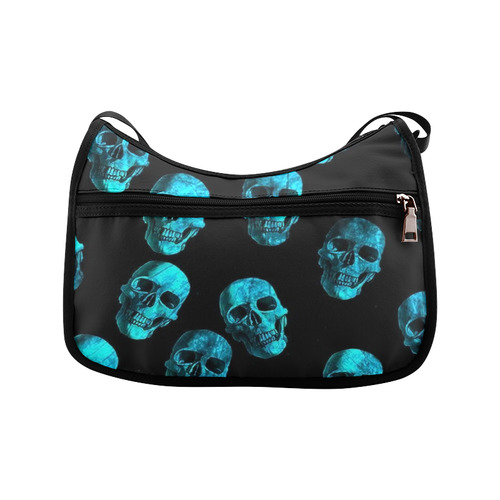 skulls blue by JamColors Crossbody Bags (Model 1616)