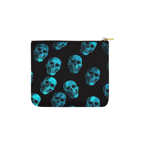 skulls blue by JamColors Carry-All Pouch 6''x5''