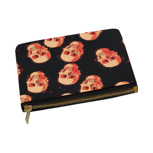 skulls orange by JamColors Carry-All Pouch 12.5''x8.5''