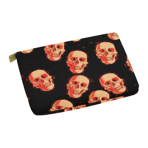 skulls orange by JamColors Carry-All Pouch 12.5''x8.5''