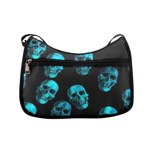 skulls blue by JamColors Crossbody Bags (Model 1616)