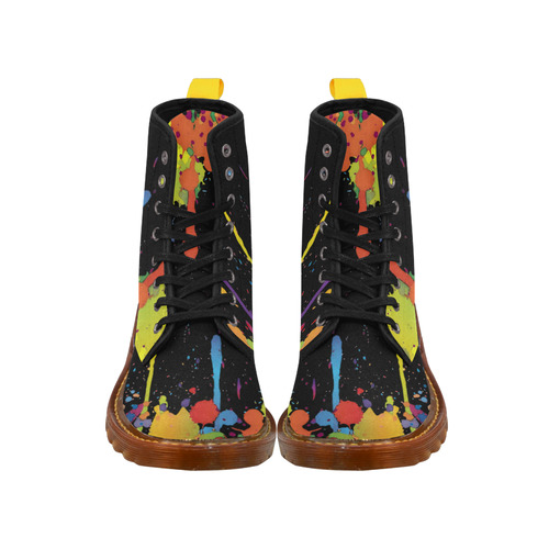 Crazy multicolored running SPLASHES Martin Boots For Men Model 1203H