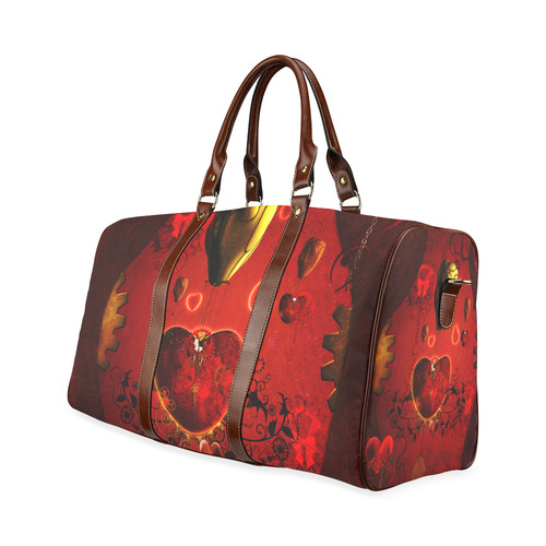 Flying hearts Waterproof Travel Bag/Small (Model 1639)