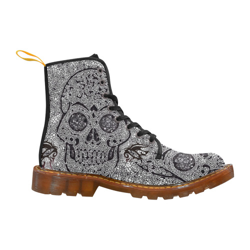 Mosaic Skull Martin Boots For Women Model 1203H