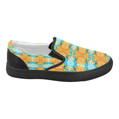 Dragonflies Summer Pattern Women's Slip-on Canvas Shoes (Model 019)