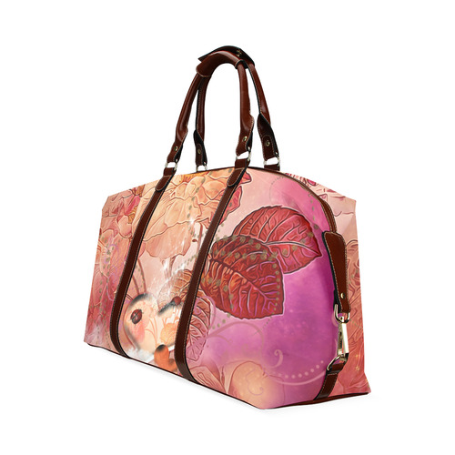 Hearts with flowers soft colors Classic Travel Bag (Model 1643) Remake