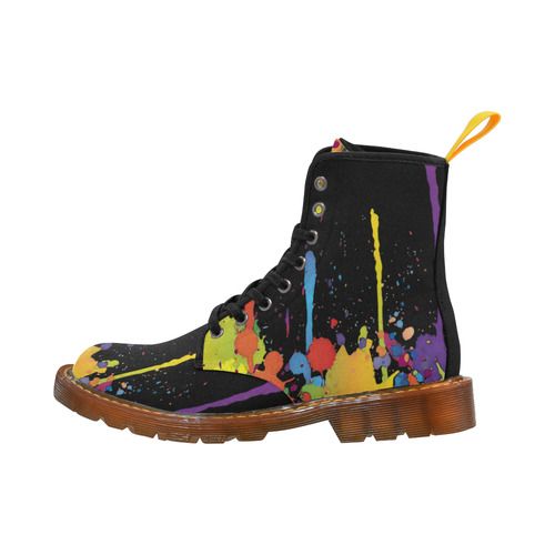 Crazy multicolored running SPLASHES Martin Boots For Women Model 1203H
