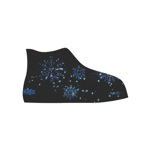 Snowflake High Top Shoes High Top Canvas Shoes for Kid (Model 017)