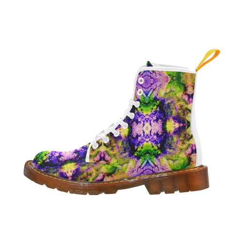 Green,Purple Yellow ,Goa Pattern Martin Boots For Women Model 1203H