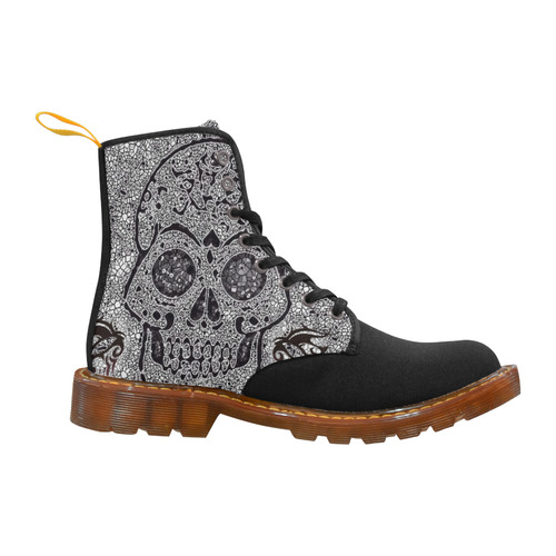 Mosaic Skull Martin Boots For Men Model 1203H