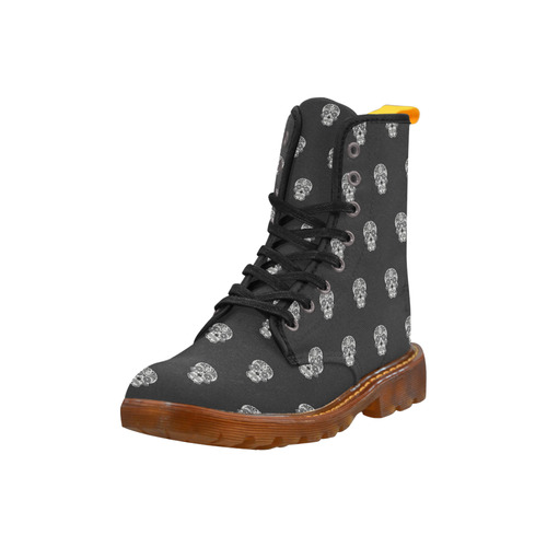 skull pattern bw Martin Boots For Women Model 1203H