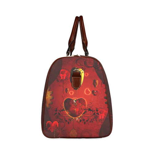 Flying hearts Waterproof Travel Bag/Small (Model 1639)