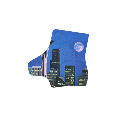 Seattle Space Needle Watercolor Martin Boots For Women Model 1203H