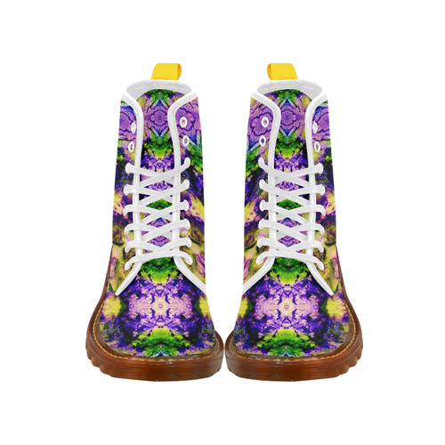 Green,Purple Yellow ,Goa Pattern Martin Boots For Women Model 1203H