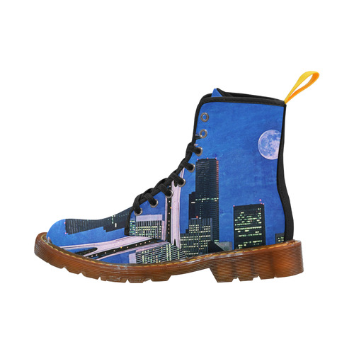 Seattle Space Needle Watercolor Martin Boots For Women Model 1203H