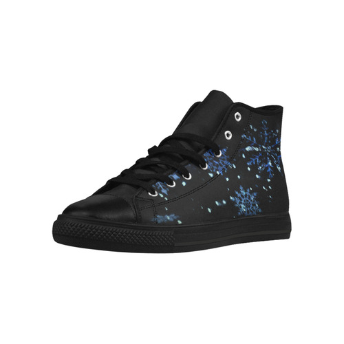 Snowflake Hight Top Shoes Aquila High Top Microfiber Leather Women's Shoes (Model 032)
