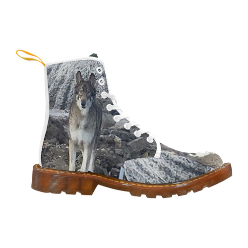 Dog German Shepherd Martin Boots For Women Model 1203H