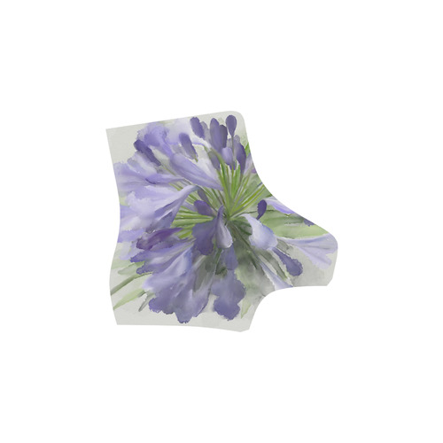 Delicate Purple Flower, floral watercolor Martin Boots For Women Model 1203H