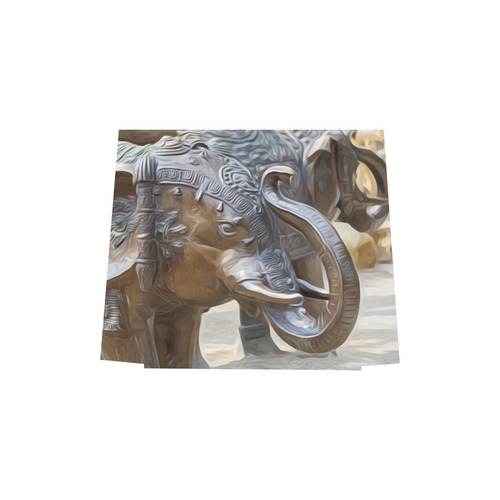 Beautiful Indian Elephant Statues Euramerican Tote Bag/Small (Model 1655)