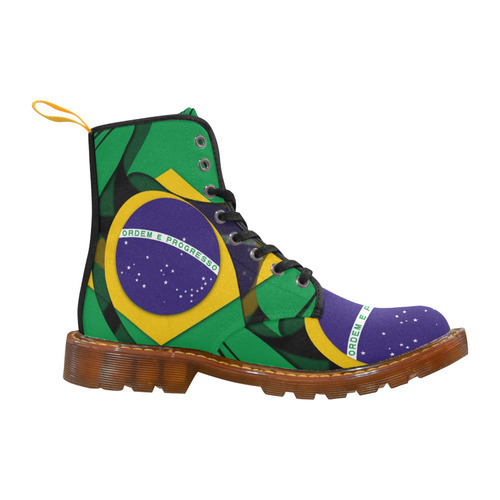 The Flag of Brazil Martin Boots For Women Model 1203H