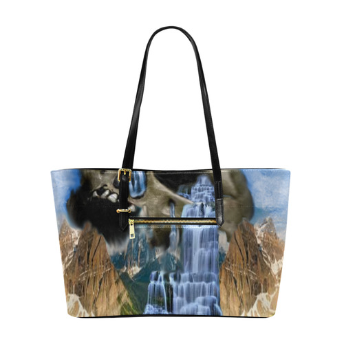 Skull Euramerican Tote Bag/Large (Model 1656)