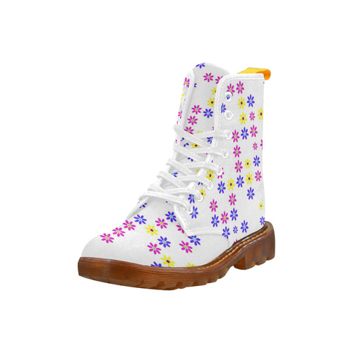 Floral Fabric 2A Martin Boots For Women Model 1203H