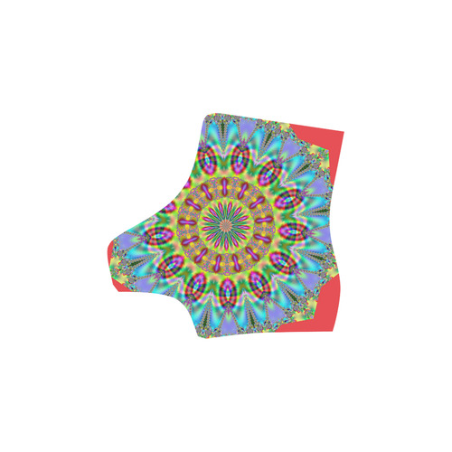 Fractal Kaleidoscope Mandala Flower Abstract 20 Martin Boots For Women Model 1203H