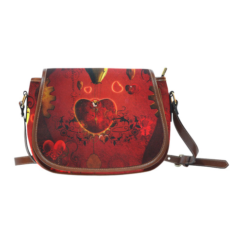 Flying hearts Saddle Bag/Small (Model 1649) Full Customization