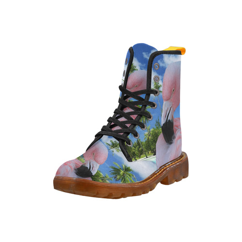 Flamingo and Beach Martin Boots For Women Model 1203H