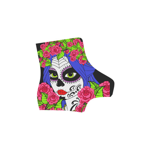 sugar skull pink roses Martin Boots For Women Model 1203H