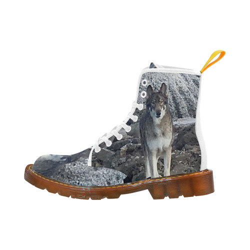 Dog German Shepherd Martin Boots For Women Model 1203H