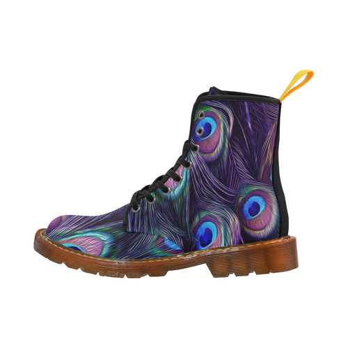 Peacock Feather Martin Boots For Women Model 1203H