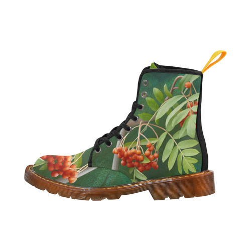 Plant Watercolor Rowan tree - Sorbus aucuparia Martin Boots For Women Model 1203H