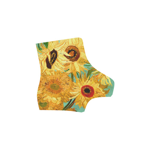 Van Gogh Sunflowers Floral Martin Boots For Women Model 1203H