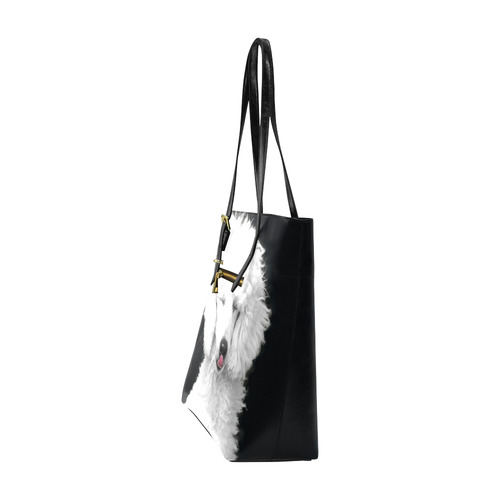 Silly White Poodle Euramerican Tote Bag/Small (Model 1655)