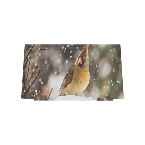 Cardinal In The Snow Euramerican Tote Bag/Large (Model 1656)